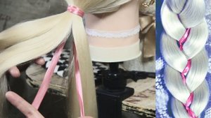 4 косы с лентами в Школу ? ПОНЯТНЫЕ УРОКИ ? #hairstyles
