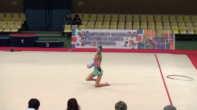 Александра Богомолова, мяч. Командное Первенство Москвы. 28.03.13 смотреть онлайн