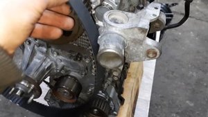 Тойота марк2,110,блит,установка ремня грм,ч4