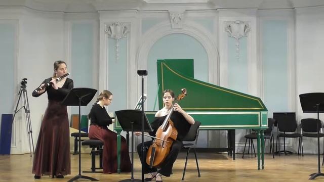 Г.Ф.Телеман Трио-соната си минор для флейты, виолы да гамба и баса. смотреть онлайн