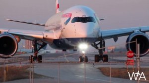 British Airways Airbus A350-1000 Sunset Departure from Toronto Pearson | BA92 to London Heathrow