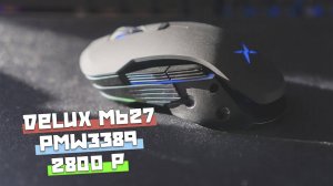 Обзор игровой мышки Delux M627 на PixArt PMW3389 и переключателях Omron [4K]