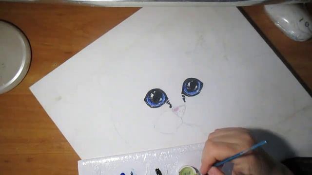 Рисуем КОТЕНКА ( носик) смотреть онлайн