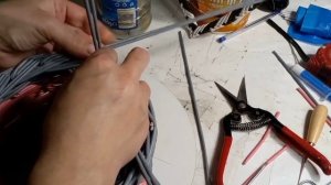 Загибка " Розга" горизонтальная на ДВОЙНЫХ стойках из газетных трубочек