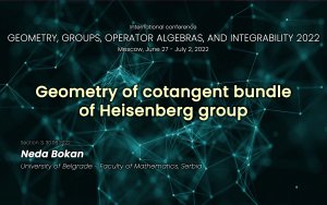 Geometry of cotangent bundle of Heisenberg group