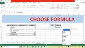 About Choose Function In MS Excel | GIT Education