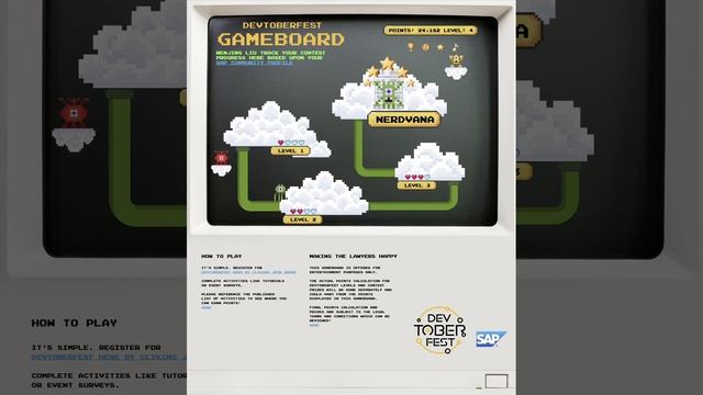 20221020 SAP Devtoberfest 2022 Game Board