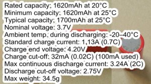 Sanyo UR18500FK 18500 Li ion battery cell capacity test video camera battery replacement