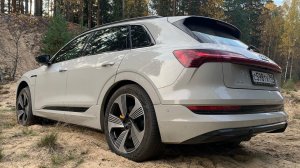 Audi E-Tron - что может за городом, сушим батарею!