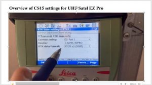 Leica UHF Radio Video 1 of 5: Cs15 & GS14 RTK UHF Base setup with Satel EZPRO 35 watt UHF radio