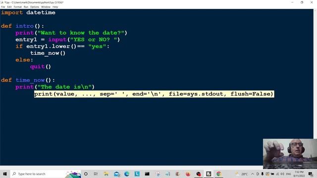 Beginners Python Programming - DATETIME MODULE Tutorial 2022