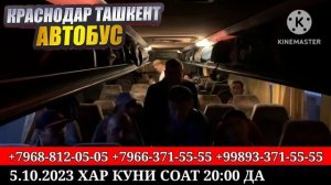 Краснодар Ташкент автобус билет нархлари 2023. Krasnodar Toshkent Aftobus