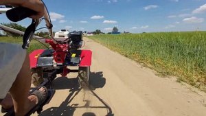 Поездка в карьер за песком на мотоблоке SHTENLI 1900B 14 ЛС.