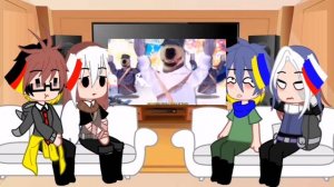 ||Contyhumans react to Le STALIN Has Arrived ||Gacha club||First Video||