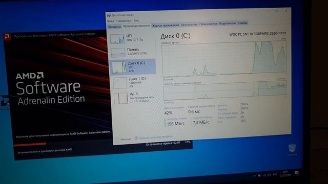 Lenovo V15 G2 ALC 82kd00cxix быстрый осмотр