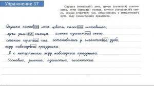 Упражнение 37 на странице 20. Русский язык 4 класс. Часть 2.