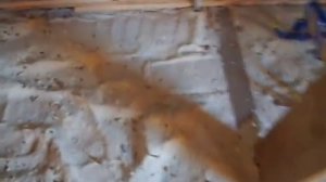 Утепление потолка дома опилками ч. 1
