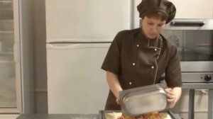 Пирог с картофелем и форелью.