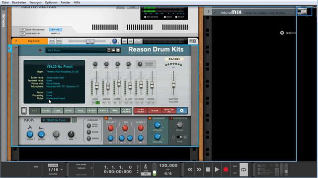 Reason Drum Kits als Rack Extension смотреть онлайн