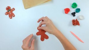 Как слепить пряничного человечка | Видео лепка