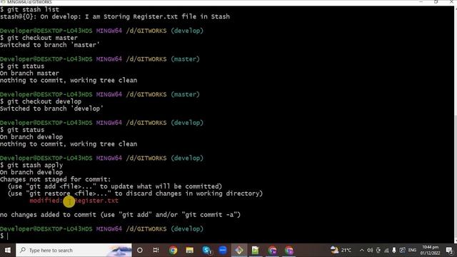 Git Commands - 3 - Coding Academi - +91 9985517744