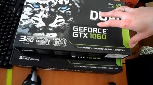 ASUS GTX 1060 DUAL 3GB. NVIDIA GeForce. DUAL-GTX1060-3G. 1ч - Распаковка и обзор.