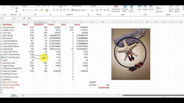 How to calculate the price of jewelry or crafts? Как рассчитать цену украшения для продажи?