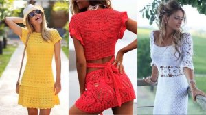 ❤️МОДНЫЕ ВЯЗАНЫЕ ПЛАТЬЯ НА ЛЕТО❤️ ИДЕИ ДЛЯ ВЯЗАНИЯ ПЛАТЬЕВ КРЮЧКОМ И СПИЦАМИ