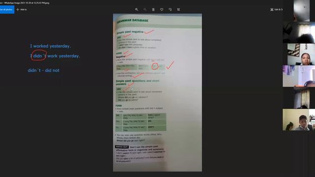 Simple Past Negative and Interrogative 7th grade 20- 10- 21 смотреть онлайн