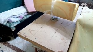 Замена поролона в обшивке дивана.