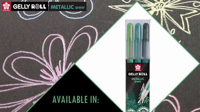 "Shiny Flowers" гелевыми ручками Gelly Roll Metallic смотреть онлайн