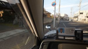 4K・ Прогулка, поездка на такси, и полёт по городу Тёси