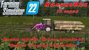 Farming Simulator 22. FS 22. Калиновка 13 серия.