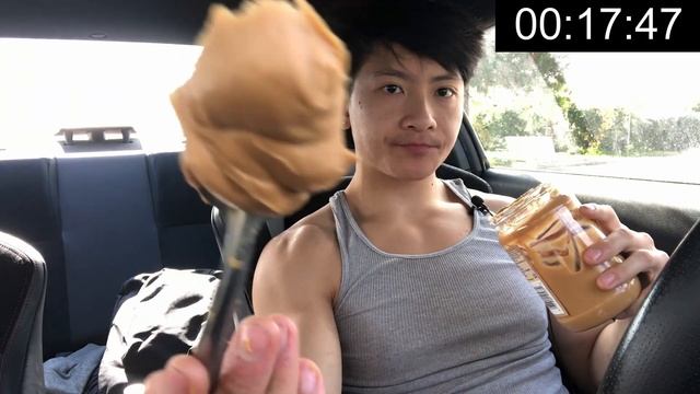 The GIANT Jar of PEANUT BUTTER CHALLENGE! (NO WATER) смотреть онлайн