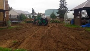 Минипогрузчик. Планировка участка.