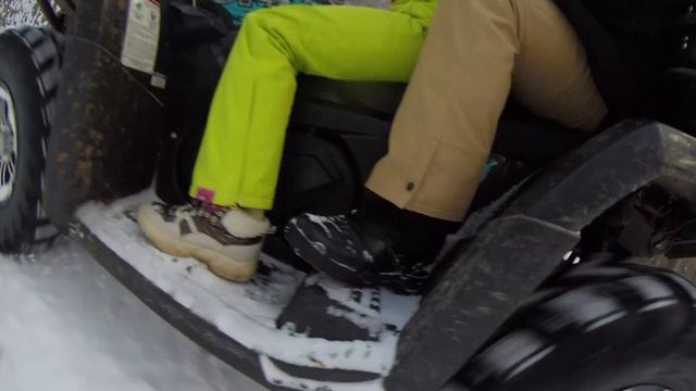 Лесная прогулка на квадроцикле  Квадроцикл  Квадрокоптер  отличный тандем  cf moto  mavic pro