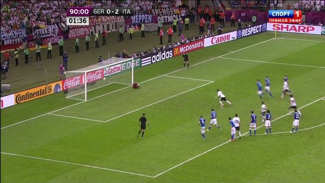Германия   Италия гол Месут Озил 12 Евро 2012 смотреть онлайн