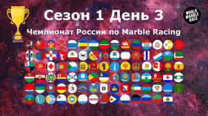 Чемпионат России по Marble Racing Сезон 1 День 3 / World Marble Race