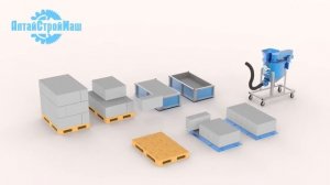 Работа мини-линии по производству газобетона от компании «АлтайСтройМаш»