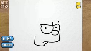 Как нарисовать разгневанного Барта Симпсона