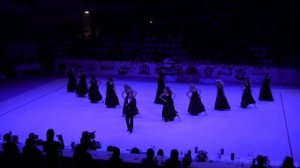 Показательное выступление на Ч.М. по эстетической гимнастике 2014г. Команда МАДОННА И САНИЯ ГЛЫЗИНА