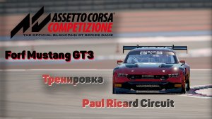 Assetto Corsa Competizione (Training2) Paul Ricard Circuit Пробуем Ford Mustang GT3 2