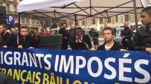 Manifestation contre l'arrivée des migrants à Marseille