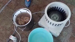 Перощипательная машина для перепелов "Мини-280П" с черными пальцами