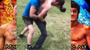 супер бой Олег Монгол vs Брюс ли- Безумный Паша Олег Монгол!