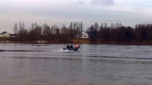 Испытание лодки RIB   RAIDER MARINE RM380  от  РибАмгПром  Санкт Петербург