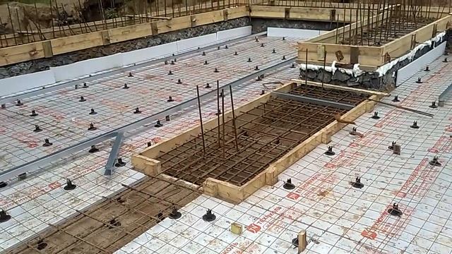 Фундамент. Габионы с армопоясом. смотреть онлайн