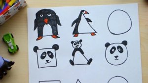 РИСУЕМ ЖИВОТНЫХ С ДЕТЬМИ ИЗ ГЕОМЕТРИЧЕСКИХ ФИГУР / WoW My Idea