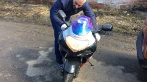 Запуск двигателя после зимы на SUZUKI GSX-R 750 джиксер
