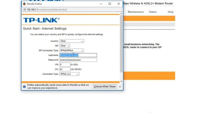how to configure ADSL Tp-Link Router  setting in Nepali language
